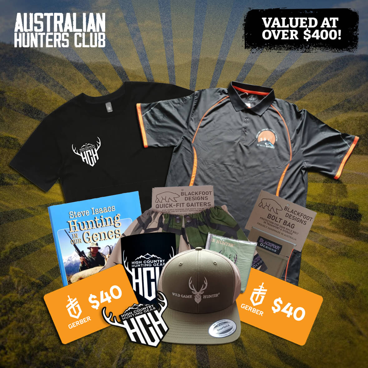 October 2022 hunting product giveaway Australian Hunters Club