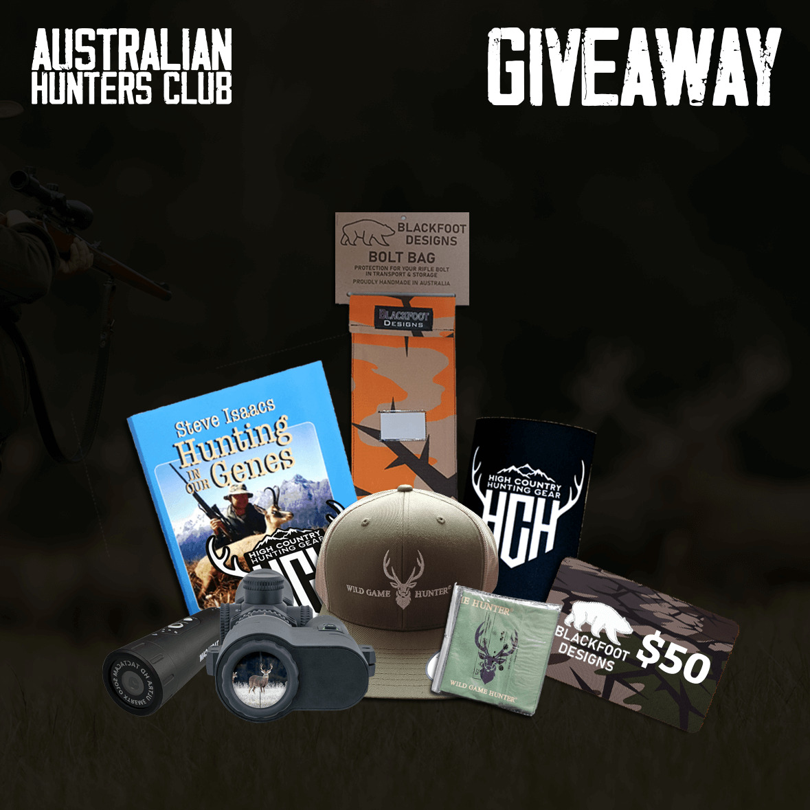 July 2023 Hunting Gear Giveaway Hunting Trips Australia